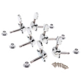 Maxbell 3 Pairs Semiclosed Guitar String Tuning Pegs Tuners Machine Heads 3L + 3R