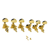 Maxbell 3 Pairs Sealed Guitar String Tuning Pegs Tuners Machine Heads 3L + 3R Gold