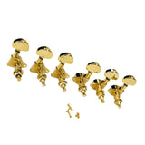 Maxbell 3 Pairs Sealed Guitar String Tuning Pegs Tuners Machine Heads 3L + 3R Gold