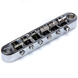 Maxbell Chrome Tune-O-Matic Bridge Tailpiece For Les Paul Guitar