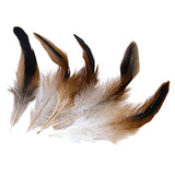 Maxbell 50 Pcs Rooster Cock Feather for Hat and Headgear Decor DIY Craft Natural