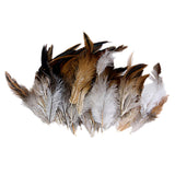 Maxbell 50 Pcs Rooster Cock Feather for Hat and Headgear Decor DIY Craft Natural