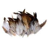 Maxbell 50 Pcs Rooster Cock Feather for Hat and Headgear Decor DIY Craft Natural