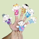 Maxbell 6 People Family Puppet Finger Puppet Toy Set