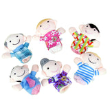 Maxbell 6 People Family Puppet Finger Puppet Toy Set