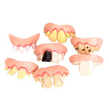 Maxbell 5Pcs Funny Gift Costume Party Ugly Gag Fake Teeth
