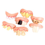 Maxbell 5Pcs Funny Gift Costume Party Ugly Gag Fake Teeth