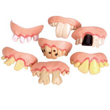 Maxbell 5Pcs Funny Gift Costume Party Ugly Gag Fake Teeth