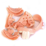 Maxbell 5Pcs Funny Gift Costume Party Ugly Gag Fake Teeth