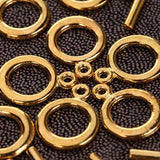 Maxbell 20 Sets Round Toggle Clasps Gold