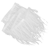 Maxbell Ostrich Feather Dyed Fringe 1 Yard Trim White