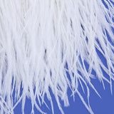 Maxbell Ostrich Feather Dyed Fringe 1 Yard Trim White