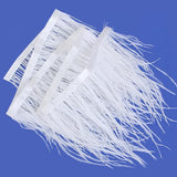 Maxbell Ostrich Feather Dyed Fringe 1 Yard Trim White