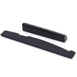 Maxbell Set of Acoustic Guitar Bridge Pins Saddle Nut Black