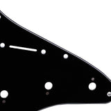 Maxbell Black Pickguard 3 Ply 11 Hole For Strat Guitar SSH