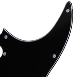Maxbell Black Pickguard 3 Ply 11 Hole For Strat Guitar SSH