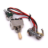 Maxbell Guitar Circuit Wiring 3 Box Toggle Pickup Selector 3WBT/1V/1T/1J 2-500K Pot