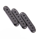 Maxbell Black Guitar Pickup Cover and Knobs Switch Tip Set