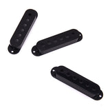 Maxbell Black Guitar Pickup Cover and Knobs Switch Tip Set