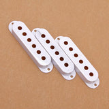 Maxbell White Guitar Pickup Cover and Knobs Switch Tip Set