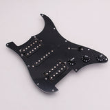 Maxbell Loaded Prewired Electric Guitar Pickguard Pickups 11 Hole HSH Black