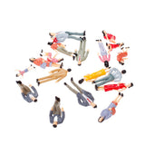 Maxbell 20pcs Painted Model Train Passenger People Figures Scale 1:25