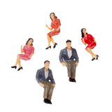 Maxbell 20pcs Painted Model Train Passenger People Figures Scale 1:25