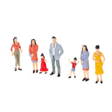 Maxbell 20pcs Painted Model Train Passenger People Figures Scale 1:25