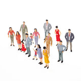 Maxbell 20pcs Painted Model Train Passenger People Figures Scale 1:25