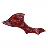 Maxbell Guitar Pickguard Flower Bird Shell for 41 inch Right Handed Folk Guitar