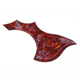 Maxbell Guitar Pickguard Flower Bird Shell for 41 inch Right Handed Folk Guitar