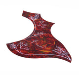 Maxbell Guitar Pickguard Flower Bird Shell for 41 inch Right Handed Folk Guitar