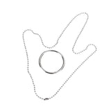 Maxbell Magic Ring Chain Metal Magic Trick Props Knot