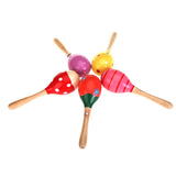 Maxbell Fashion Wooden Egg Rattles Toys Children Gift