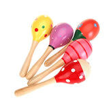 Maxbell Fashion Wooden Egg Rattles Toys Children Gift