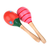 Maxbell Fashion Wooden Egg Rattles Toys Children Gift