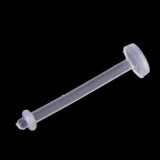 Maxbell 10pcs 14G Clear Acryl Tongue Bar