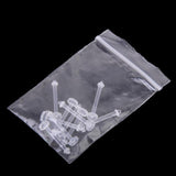 Maxbell 10pcs 14G Clear Acryl Tongue Bar