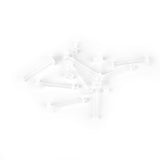 Maxbell 10pcs 14G Clear Acryl Tongue Bar