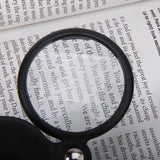 Maxbell Mini Pocket Magnifier w/ PU Leather Cover Casing 3X - 5X