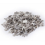 Maxbell Pack 100 pcs Assorted Shape Alloy Pendant Charm