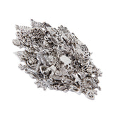 Maxbell Pack 100 pcs Assorted Shape Alloy Pendant Charm