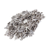 Maxbell Pack 100 pcs Assorted Shape Alloy Pendant Charm