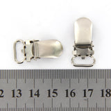 Maxbell Set of 20PCS Pacifier Suspender Clips For Pacifier Holder Bib Clips Ribbon Craft Jewelry Findings 11MM Silver