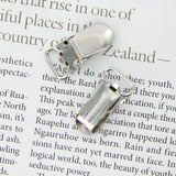 Maxbell 20pcs Webbing Hook Pacifier Suspender Clips Silver 11mm