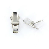 Maxbell 20pcs Webbing Hook Pacifier Suspender Clips Silver 11mm