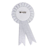 Badge Rosette Hen Night Bachelorette Party Accessory - White