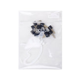 Maxbell Footful 6 Pair of Black PU Round Heel Plate for High-Heeled Shoes 9mm Diameter 600 Style