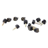 Maxbell Footful 6 Pair of Black PU Heel Plate for High-Heeled Shoes 9x9mm 601 Style