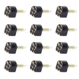 Maxbell Footful 6 Pair of Black PU Heel Plate for High-Heeled Shoes 9x9mm 601 Style